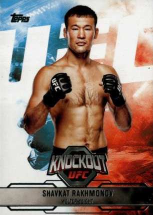 Shavkat Rakhmonov 2025 Topps Knockout UFC Base #45 Red