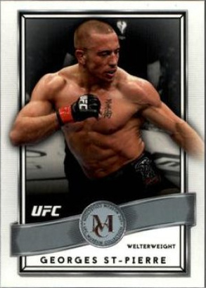 Georges St-Pierre 2016 Topps UFC Museum Collection Base #1 Emerald