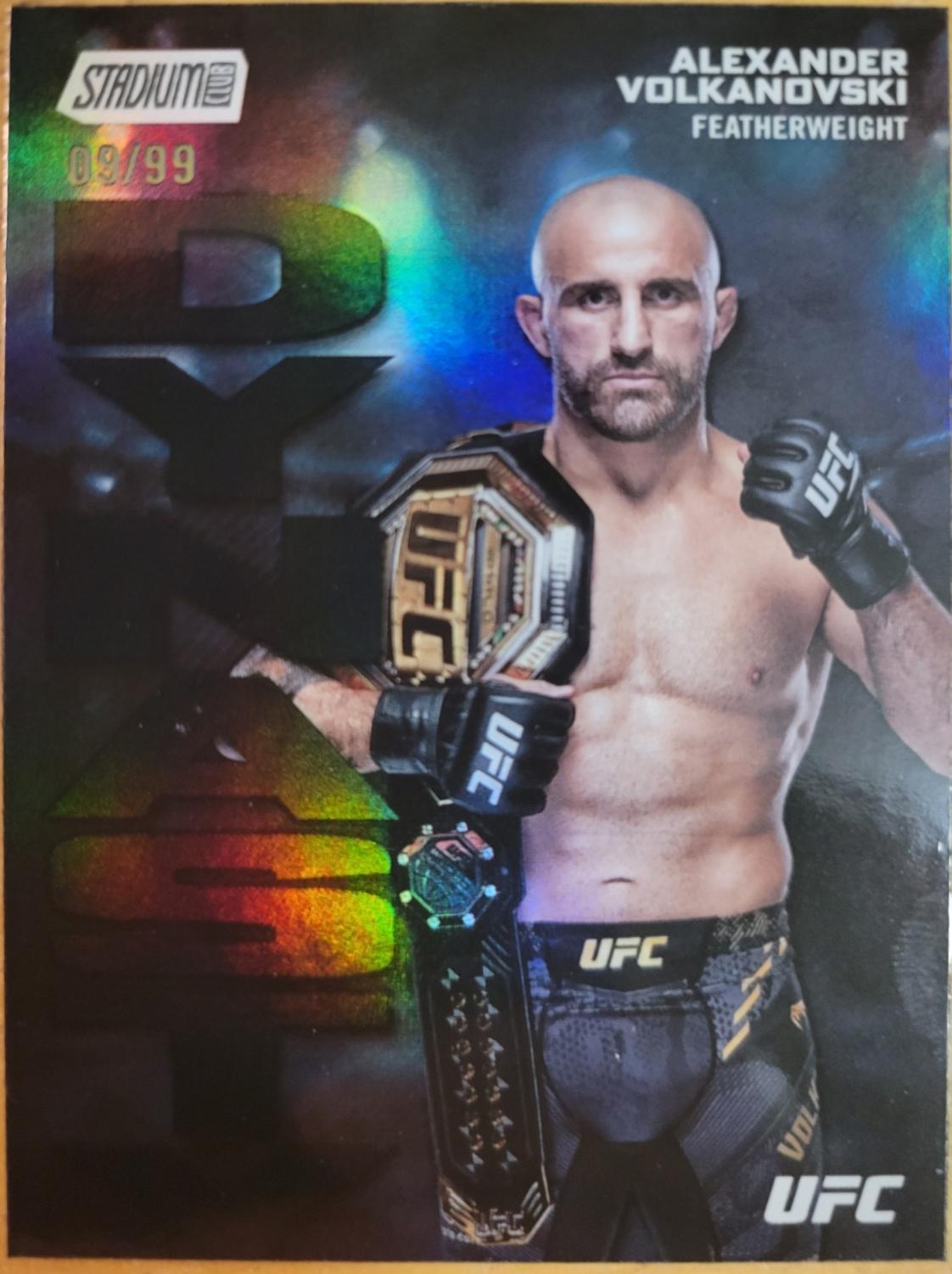 Alexander Volkanovski 2025 Topps Stadium Club UFC Dynasty and Destiny #DD-5 Black