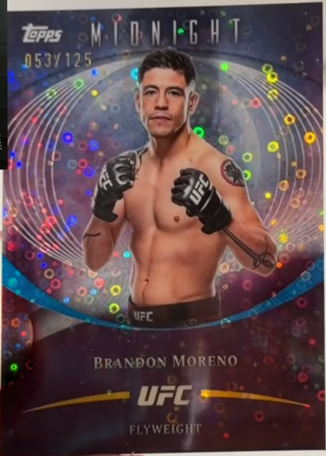 Brandon Moreno 2026 Topps Midnight UFC Base #72 Moon Beam