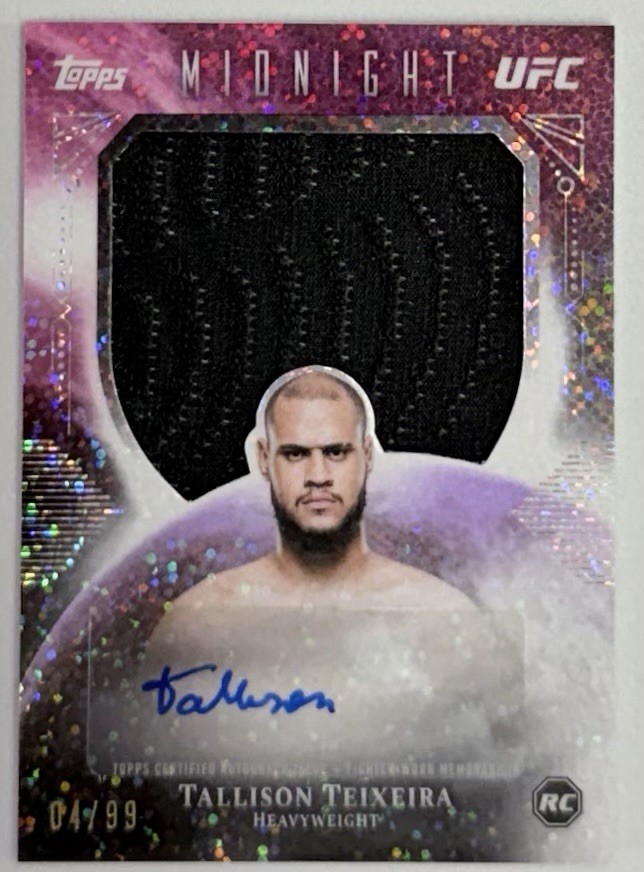 Tallison Teixeira 2026 Topps Midnight UFC Rookie Relic Autographs #RRA-TT Twilight