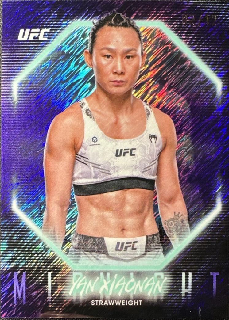 Yan Xiaonan 2025 Topps Midnight UFC Base #45 Midnight