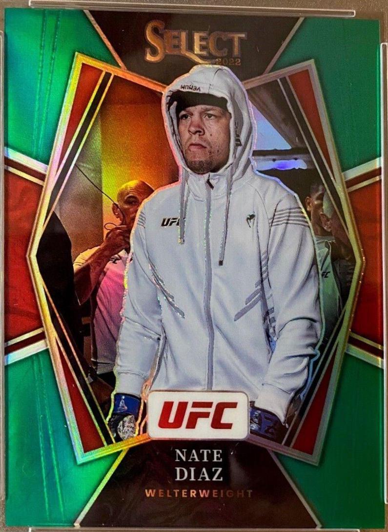 Nate Diaz 2022 Panini Select UFC Premier Level #102 Green