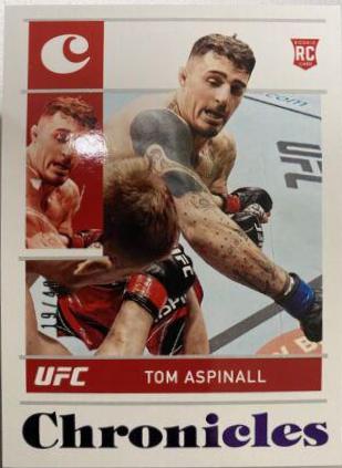 Tom Aspinall 2022 Panini Chronicles UFC Base Chronicles #86 Purple