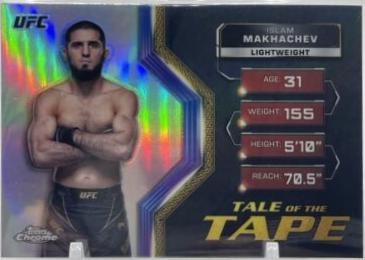 Islam Makhachev 2024 Topps Chrome UFC Tale of the Tape #TFT-10 Refractor