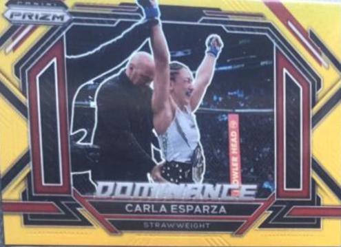 Carla Esparza 2023 Panini Prizm UFC Dominance #28 Gold