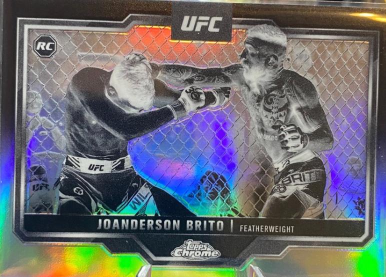 Joanderson Brito 2025 Topps Chrome UFC Base #176 Negative Refractor