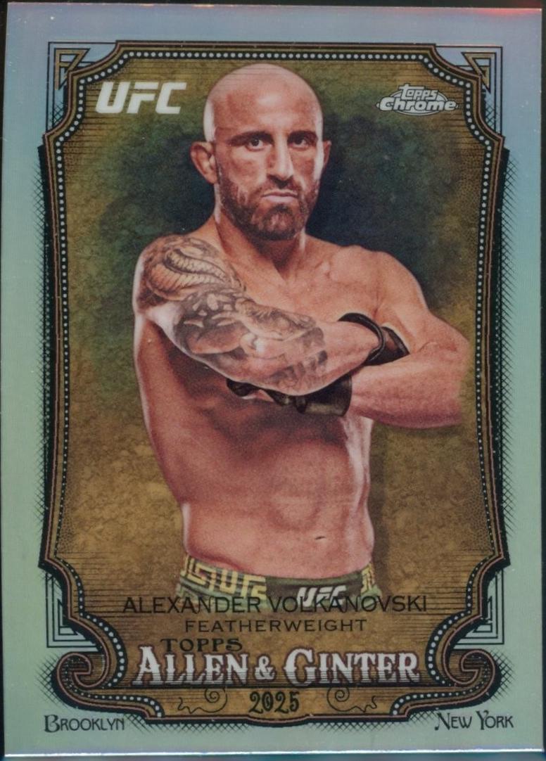 Alexander Volkanovski 2026 Topps Chrome UFC Allen & Ginter #AG-30 Orange Refractor
