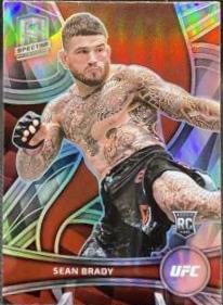 Sean Brady 2022 Panini Chronicles UFC Base Spectra #376 Nebula
