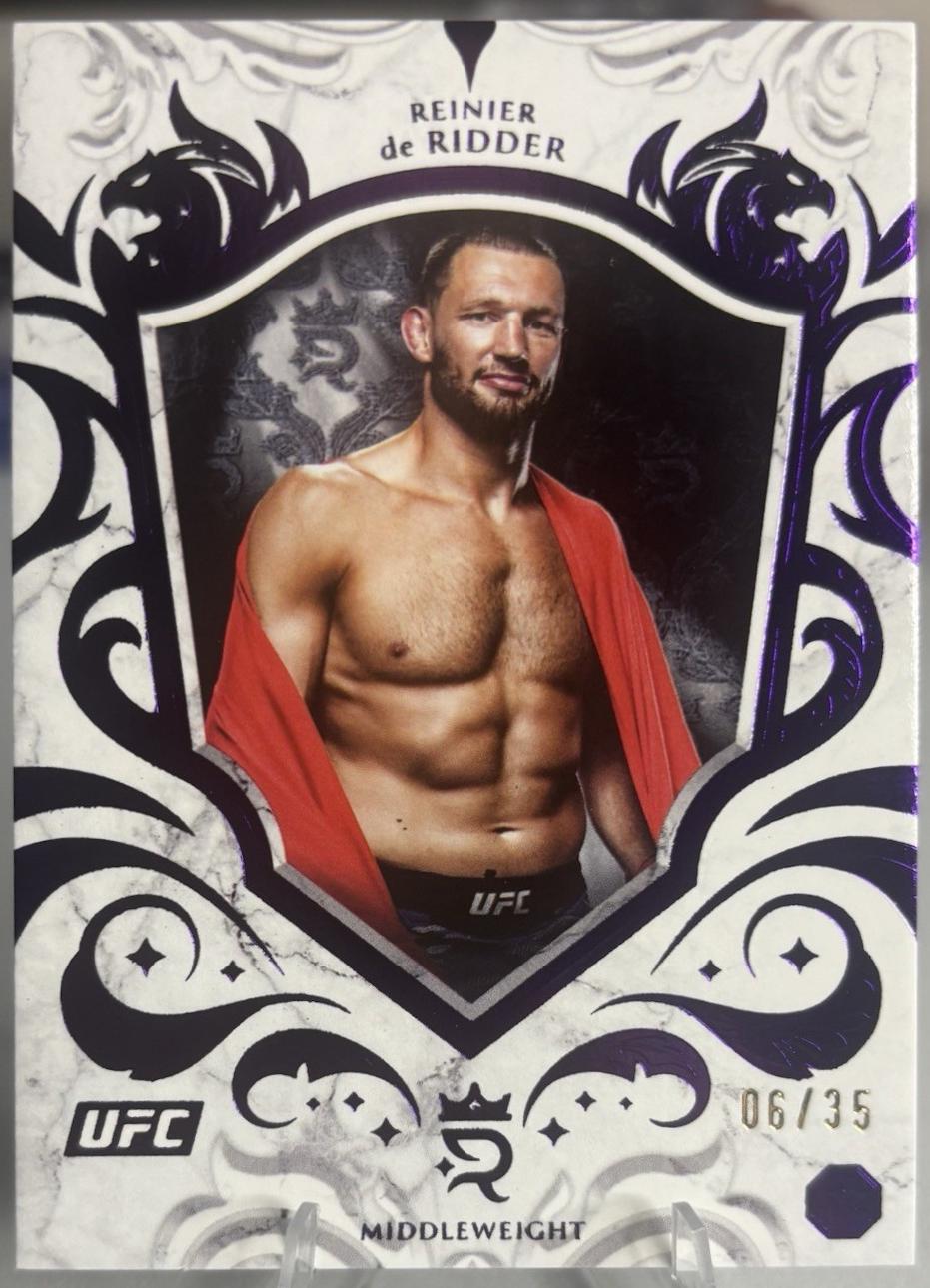 Reinier de Ridder 2025 Topps Royalty UFC Base #84 Purple