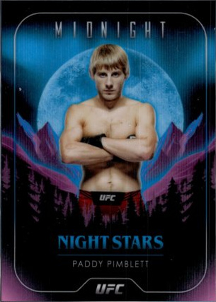 Paddy Pimblett 2024 Topps Midnight UFC Night Stars #NS-26 Black Light