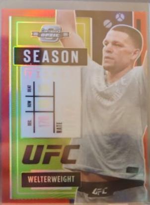 Nate Diaz 2021 Panini Chronicles UFC Base Contenders Optic Season Ticket #275 Red