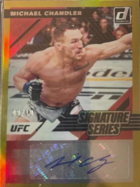 Michael Chandler 2022 Panini Donruss UFC Signature Series #75 Gold
