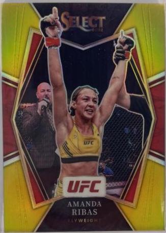 Amanda Ribas 2022 Panini Select UFC Premier Level #136 Gold