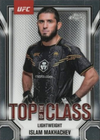 Islam Makhachev 2025 Topps Chrome UFC Top of the Class #TTC-19 Superfractor