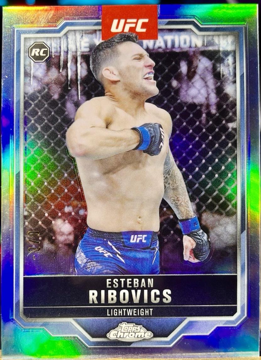 Esteban Ribovics 2025 Topps Chrome UFC Base #75 FrozenFractor