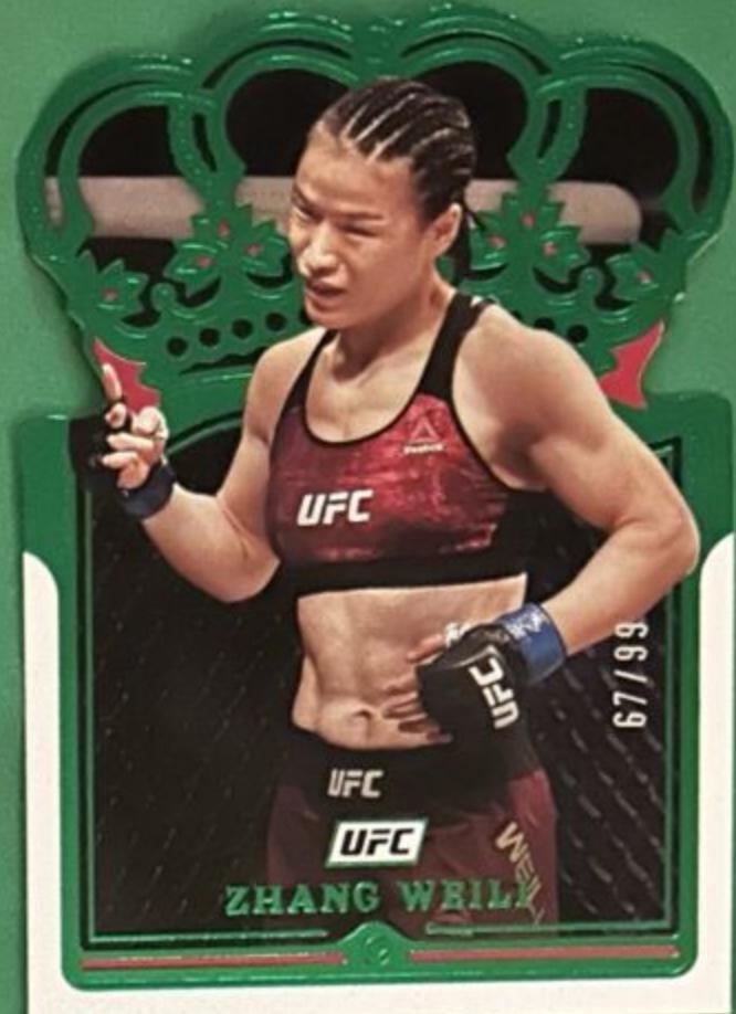 Zhang Weili 2022 Panini Chronicles UFC Base Crown Royale #119 Green
