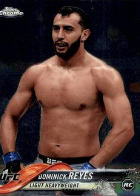Dominick Reyes 2018 Topps Chrome UFC Base #51 Superfractor
