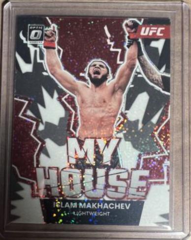 Islam Makhachev 2023 Panini Donruss Optic UFC My House #24 White Sparkle