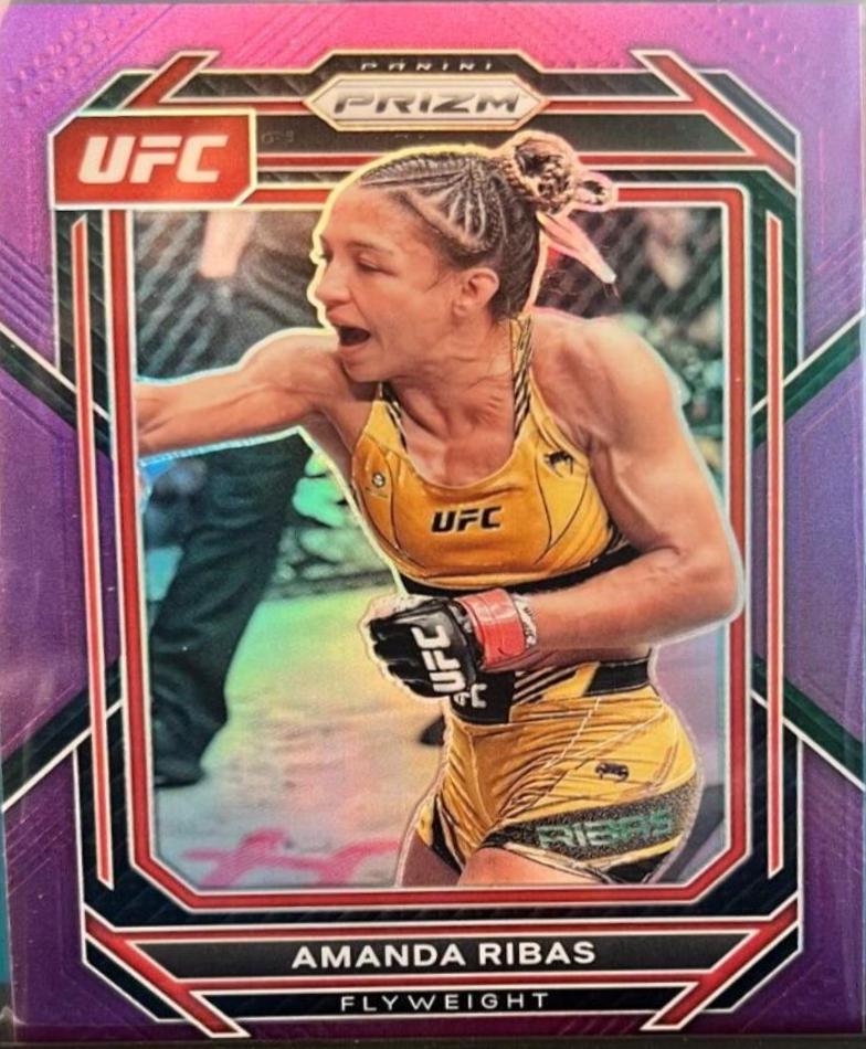 Amanda Ribas 2023 Panini Prizm UFC Base #161 Purple
