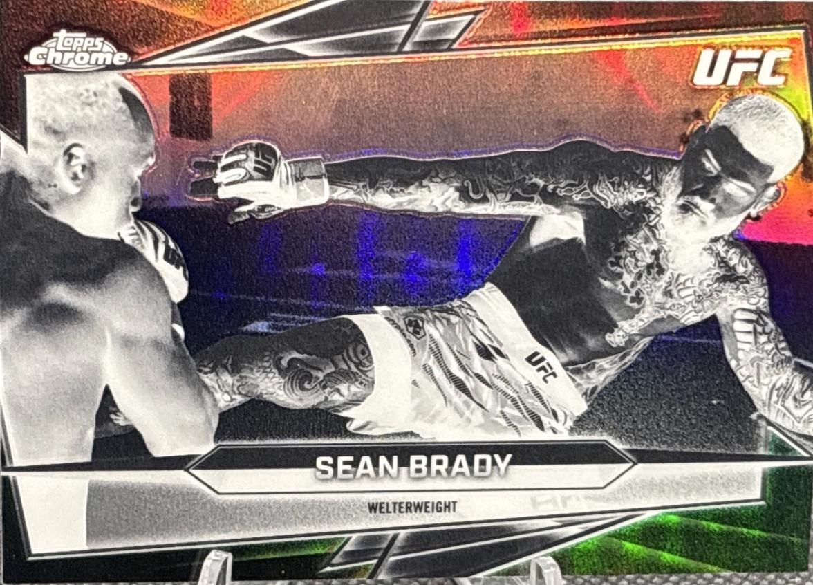 Sean Brady 2026 Topps Chrome UFC Base #106 Negative Refractor