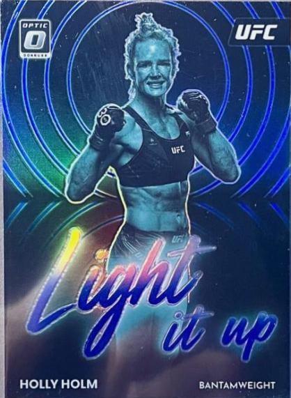 Holly Holm 2023 Panini Donruss Optic UFC Light It Up #25 Blue