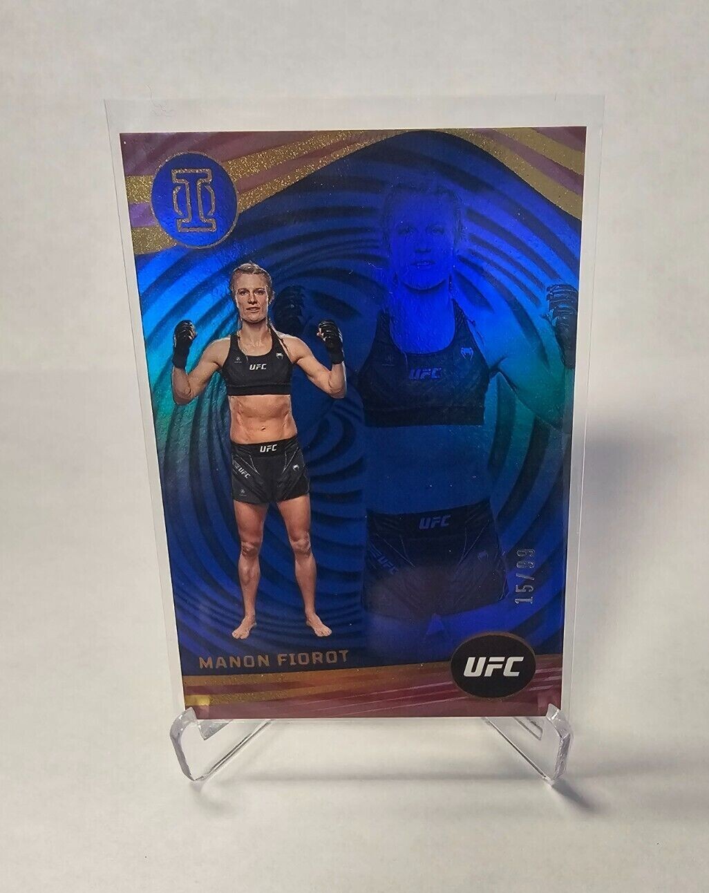 Manon Fiorot 2023 Panini Chronicles UFC Base National Treasures #432 Blue