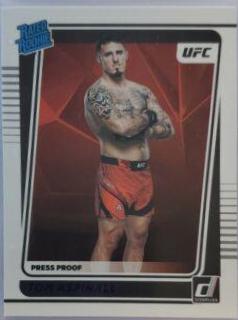 Tom Aspinall 2022 Panini Donruss UFC Base #216 Press Proof Purple