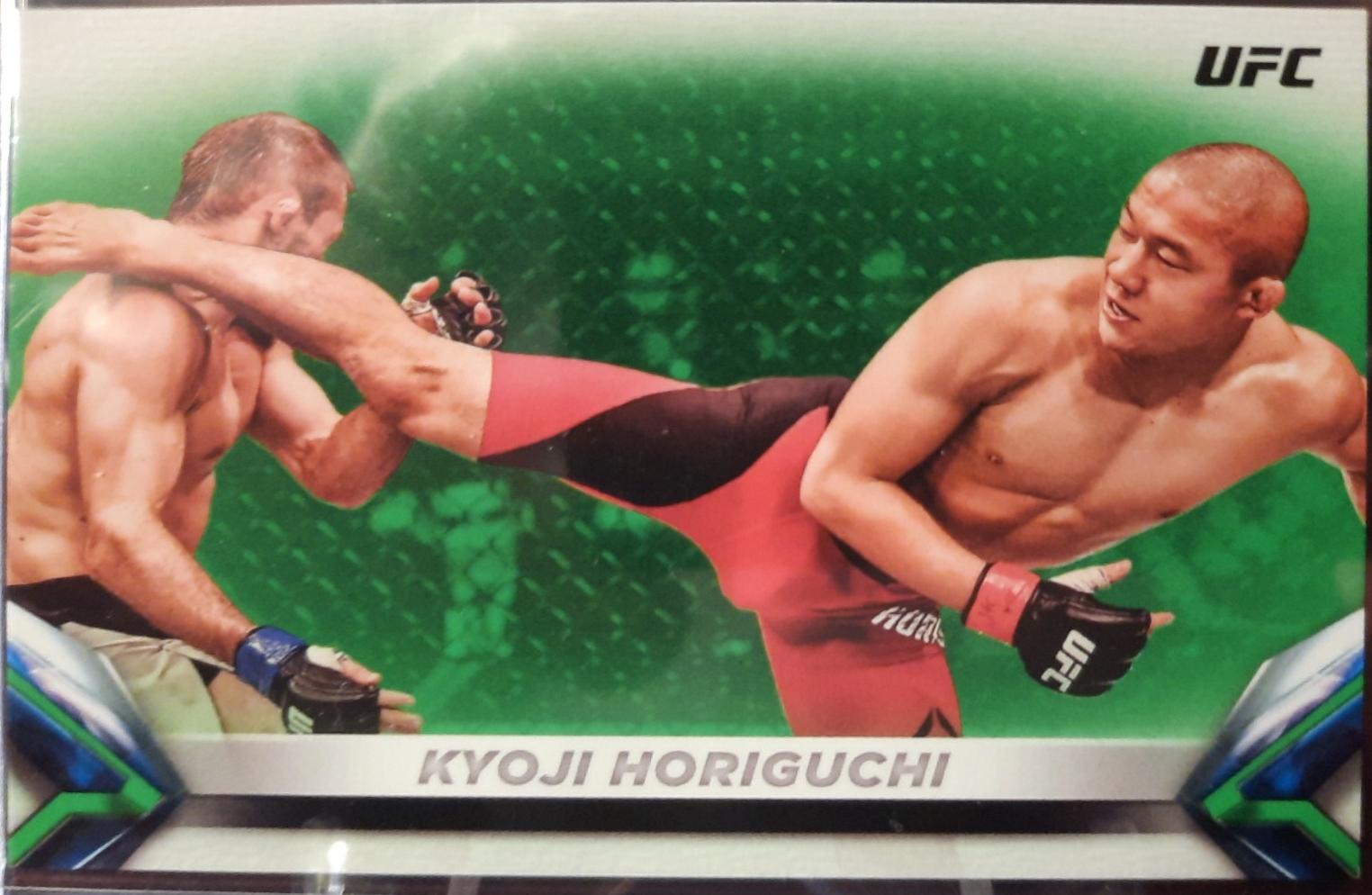 Kyoji Horiguchi 2018 Topps UFC Knockout Base #82 Green