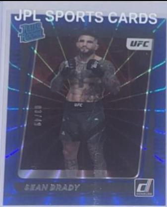 Sean Brady 2022 Panini Donruss UFC Base #214 Blue