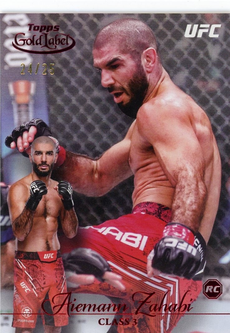 Aiemann Zahabi 2024 Topps Gold Label UFC Base Class III #59 Red