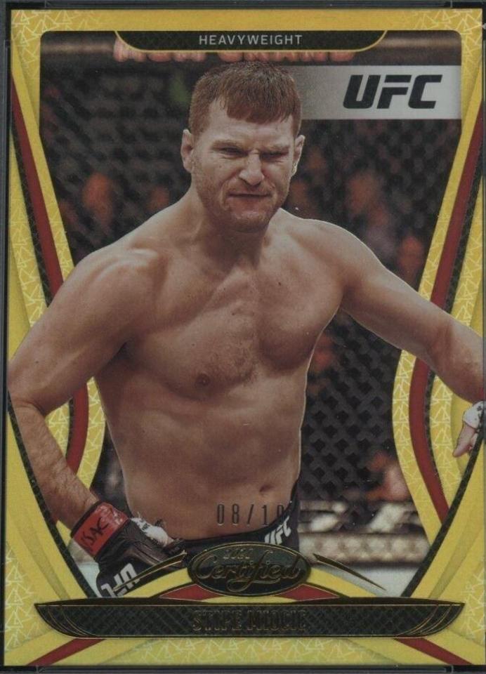 Stipe Miocic 2021 Panini Chronicles UFC Base XR #184 Gold