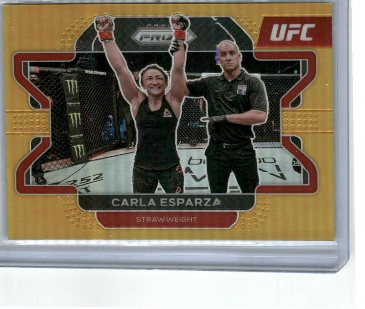 Carla Esparza 2022 Panini Prizm UFC Base #77 Gold