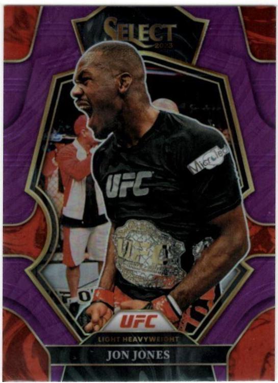 Jon Jones 2023 Panini Select UFC Octagonside #251 Purple