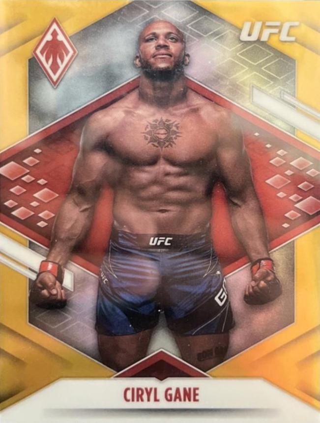 Ciryl Gane 2022 Panini Chronicles UFC Base Phoenix #301 Gold