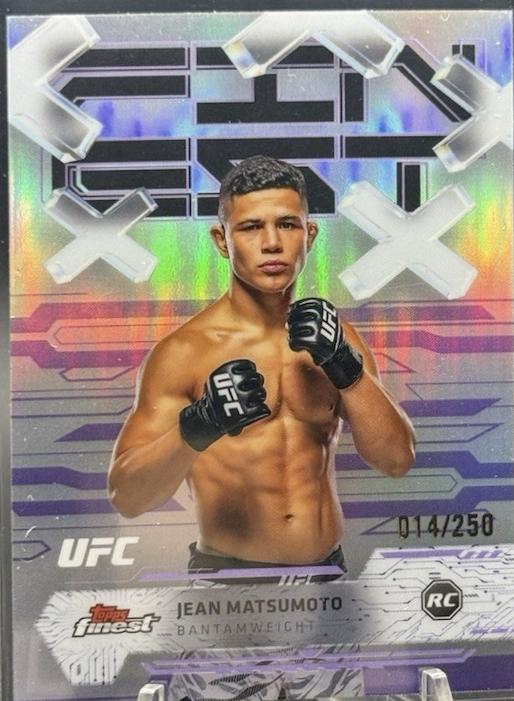 Jean Matsumoto 2025 Topps Finest UFC Base Common #44 Purple Refractor