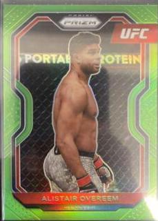 Alistair Overeem 2021 Panini Prizm UFC Base #56 Green