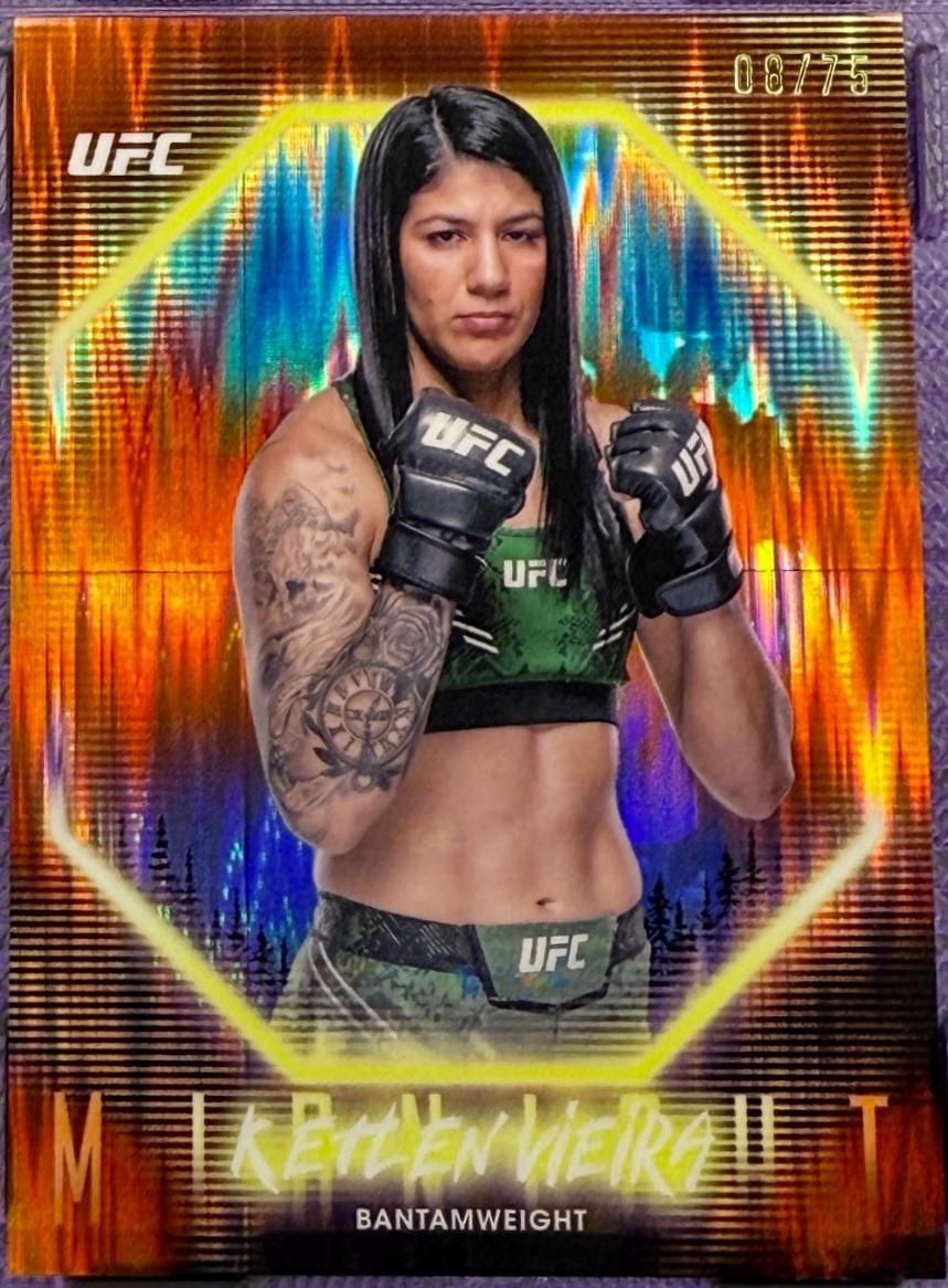 Ketlen Vieira 2025 Topps Midnight UFC Base #29 Dusk