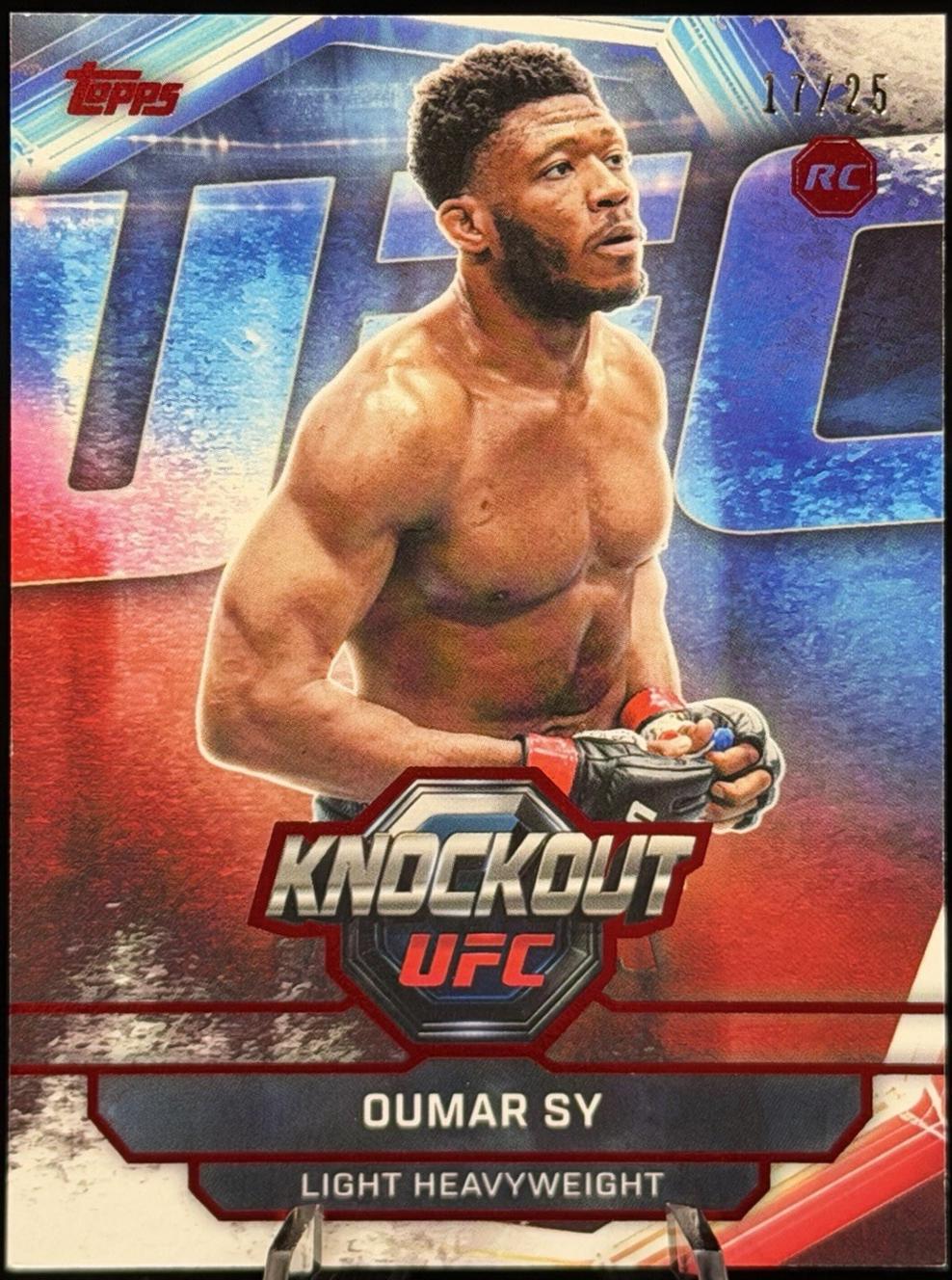 Oumar Sy 2026 Topps Knockout UFC Base #93 Red