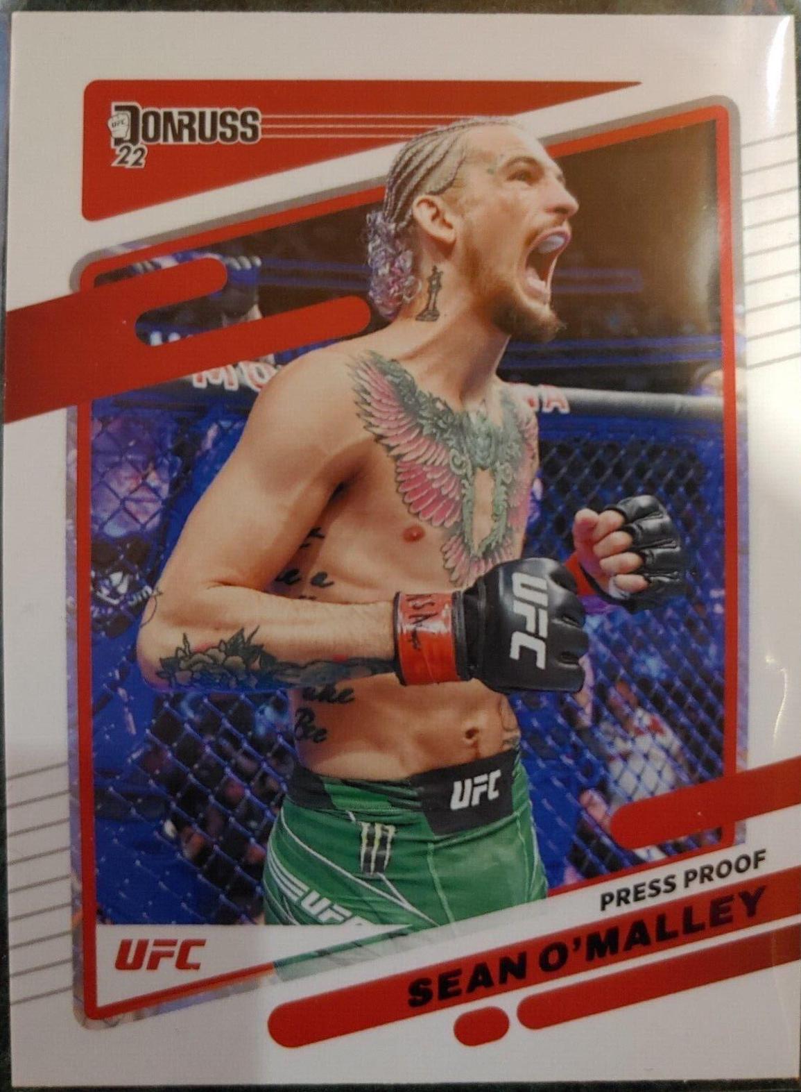 Sean O'Malley 2022 Panini Donruss UFC Base #48 Press Proof Purple