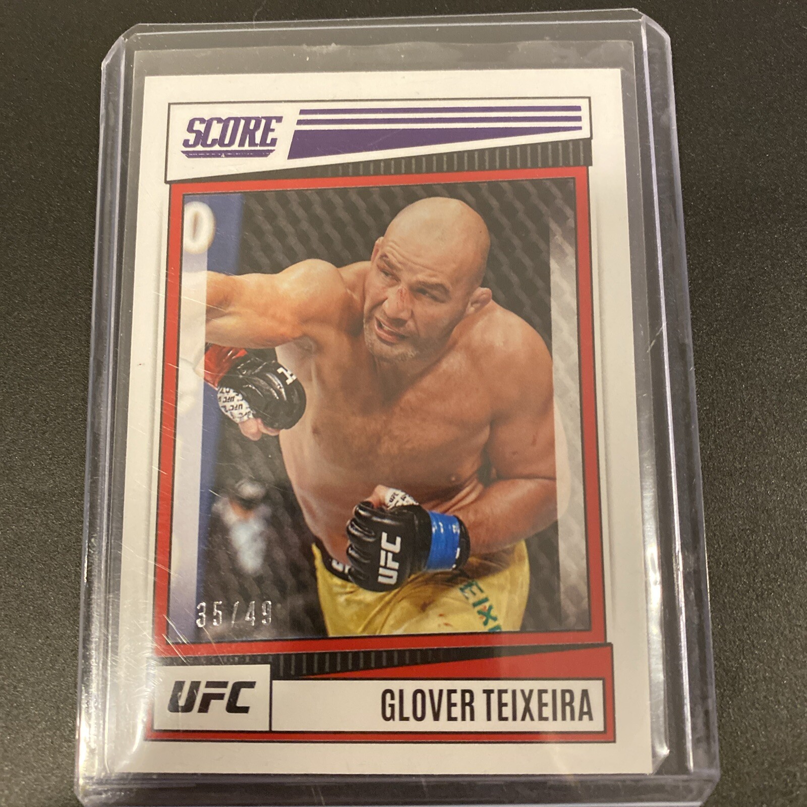 Glover Teixeira 2022 Panini Chronicles UFC Base Score #192 Purple