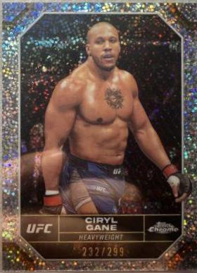Ciryl Gane 2024 Topps Chrome UFC Base #47 Speckle Refractor