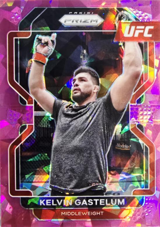 Kelvin Gastelum 2022 Panini Prizm UFC Base #176 Pink Ice