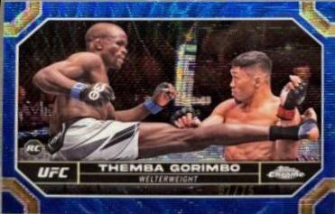 Themba Gorimbo 2024 Topps Chrome UFC Base #188 Blue Wave Refractor