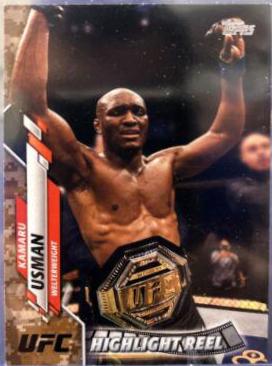 Kamaru Usman 2020 Topps UFC Base #97 Camo