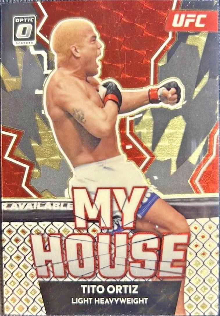 Tito Ortiz 2023 Panini Donruss Optic UFC My House #15 Gold Vinyl