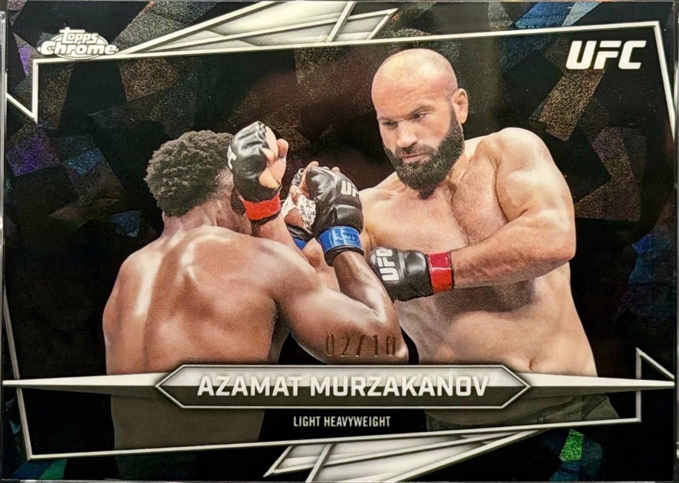 Azamat Murzakanov 2026 Topps Chrome UFC Base #19 Black Refractor