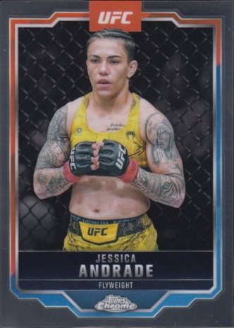 Jessica Andrade 2025 Topps Chrome UFC Base #119 Black RayWave