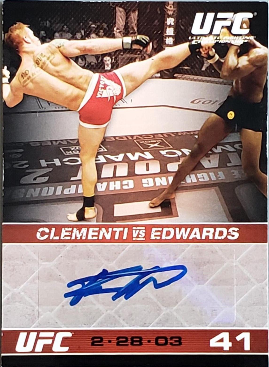 Rich Clementi 2009 Topps UFC Round 1 Autographs #ARCL