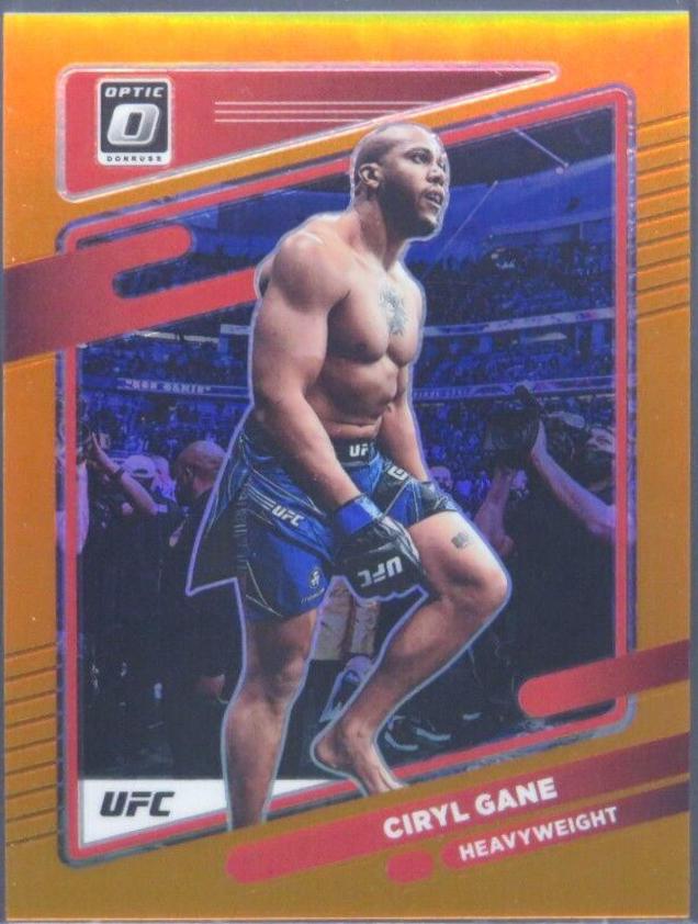 Ciryl Gane 2022 Panini Donruss Optic UFC Base #40 Orange